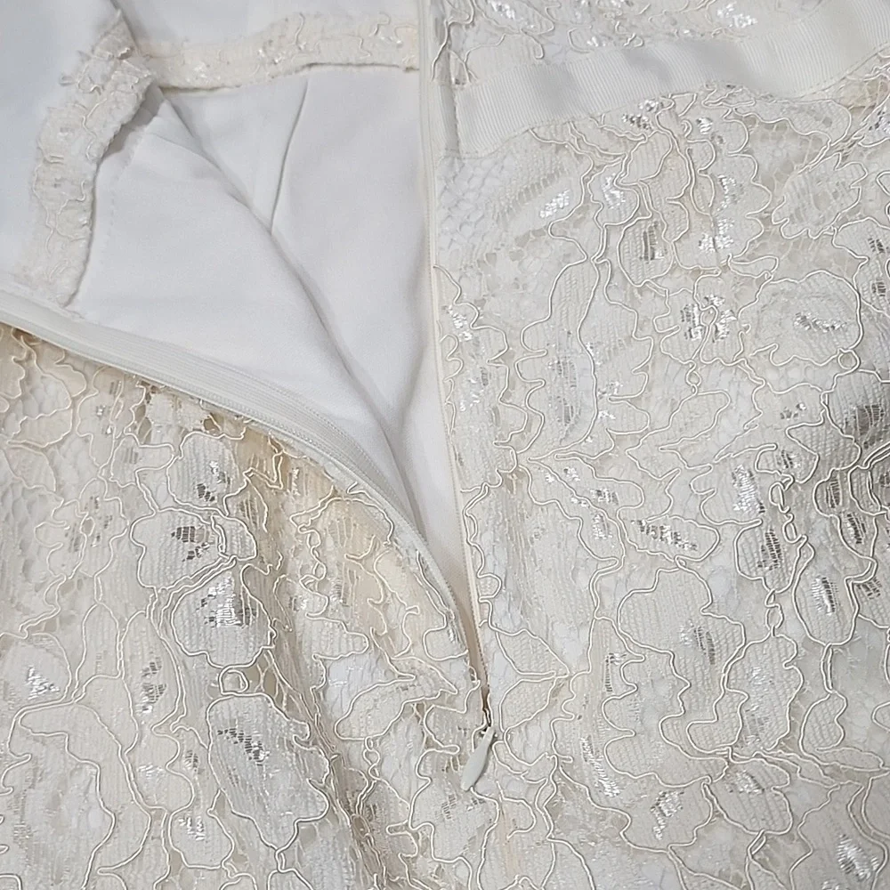 Lulu's Cream Halter Maxi Gown for Brides/ Wedding Guests. XS - Picture 15 of 15